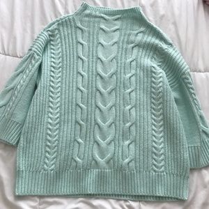 Teal knit sweater NEVER WORN